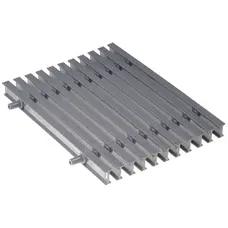 Переливна решітка Aquajoy KP HKE08-G Classik із подвійним з'єднанням 295x25 мм (сіра)