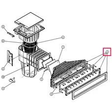 Комплект прокладок, фланця, декору X-Line для скімера Hayward X-Pro 600, темно-сірий