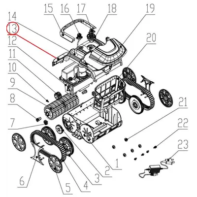 Герметичний блок датчика до пилососа Wybotics WY200 (B.WYBOT S1.05.002)