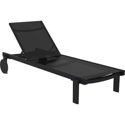 Шезлонг Aquajoy Casablanca, чорний
