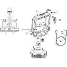 Роз'єм для шайби та щітки Kokido SCRUBBY