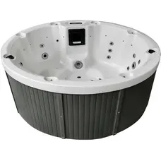 СПА-басейн Aquajoy Lagoon (195х82 см), Сріблясто-білий мармур