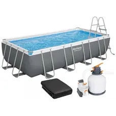 Каркасний басейн Bestway 56466 (549х274х122 см) з пісочним фільтром, драбиною та тентом