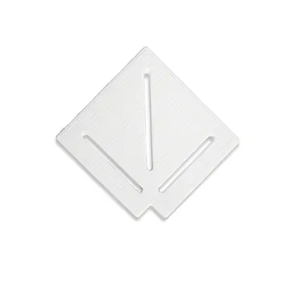 Кутовий елемент Aquaviva KK-15-1 Classic для переливної решітки 90° 145/25 мм (білий)