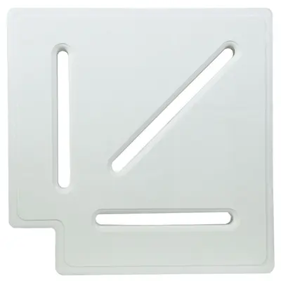 Кутовий елемент Aquaviva для переливної решітки Classiс та Grift, (90°, 245/25 мм, білий)