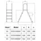 Сходи для наземних басейнів для басейну Hayward (3 сходинки), AISI-304