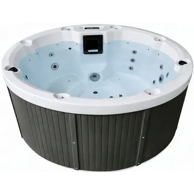 СПА-басейн Aquajoy Lagoon (195х82 см), Сріблясто-білий мармур