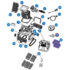Гачок для витягування робота-пилососа для Aquaviva 7311 Black Pearl