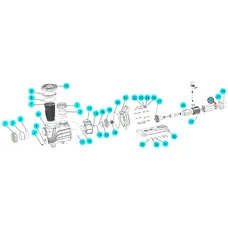 Крильчатка вентилятора насоса SLP300-400 Aquaviva, (B15010005 №45)