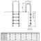 Сходи для басейну Golfinho E566.4 (4 сходинки), AISI-316