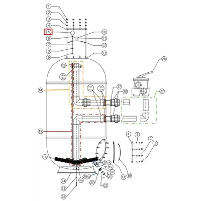 Манометр у зборі для фільтрів CAPRI-HP (35012528)