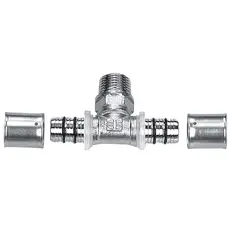 Трійник Rifeng з зовнішньою різьбою 16 х 1/2" х 16