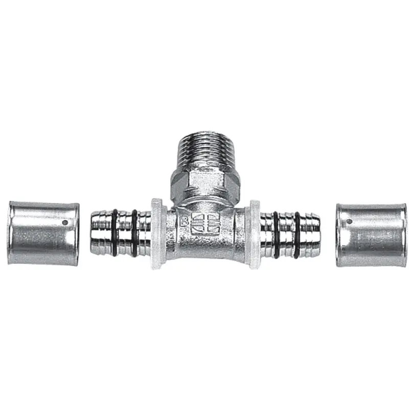 Трійник Rifeng з зовнішньою різьбою 16 х 1/2" х 16