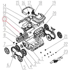 Привідна шестерня до пилососа Wybotics Osprey 700, WY200, (№11 S.WY3312Pro.027)
