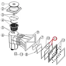 Прокладка Emaux фланця скімера EM0140 (під лайнер)