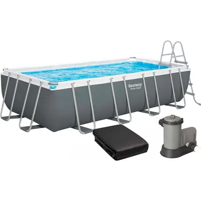 Каркасний басейн Bestway 56465 (549x274x122 см) з картриджним фільтром, драбиною та тентом