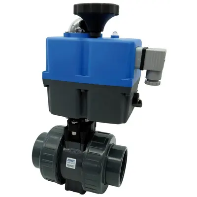 Кран кульовий з електроприводом Effast d90 мм PTFE/FPM BDREBK1YA090V