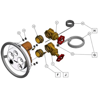 Комплект обв'язки протитечії Pahlen Jet Swim 2000, під збірний каркас