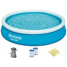 Надувний круглий басейн Bestway 57274 (366х76 см) з картриджним фільтром