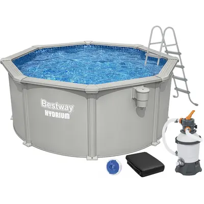 Збірний басейн Bestway Hydrium 56566 (300x120 см) з піщаним фільтром, драбиною та тентом