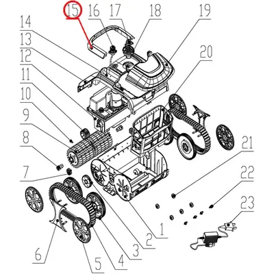Комплект ручок до пилососа Wybotics WY200, (Handle kit №15/WY200)