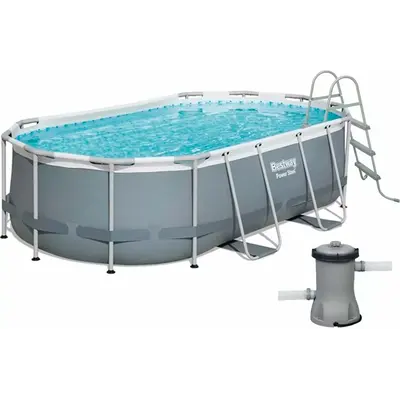 Каркасний басейн Bestway 56620 (427х250х100 см) з картриджним фільтром та драбиною