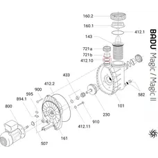 Ущільнювальне кільце з'єднувального муфти насоса Speck BADU PICCO ІІ/MAGIC (292.0141.252)