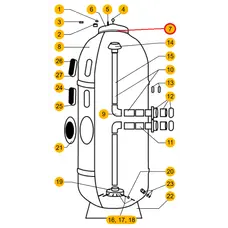 Прокладка кришки фільтра Aquaviva AP 450-930 мм