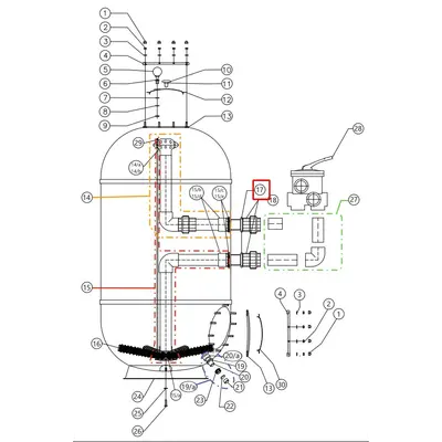 Ущільнювальне кільце для фільтрів CAPRI-HP 800, 950 (35012535)