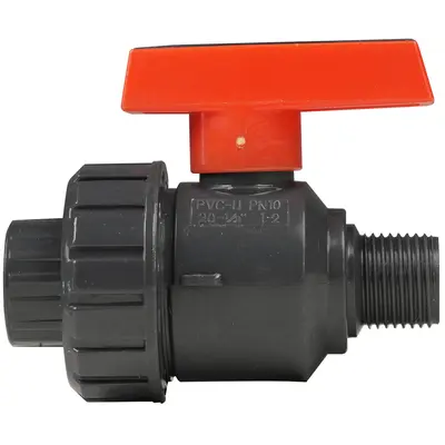 Кран кульовий Era 20 мм, 1/2" КВ-РН, із зовнішньою різьбой