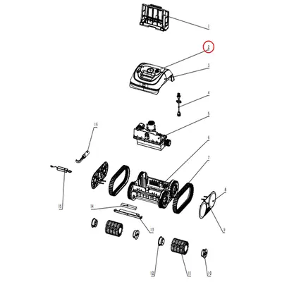 Кришка для зарядного порту для робота-пилососа Wybotics C1 (S.WY3312Pro.37.004)