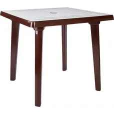 Стіл квадратний Aquajoy (800x800x720 мм), шоколад