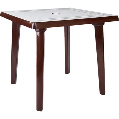 Стіл квадратний Aquajoy (800x800x720 мм), шоколад
