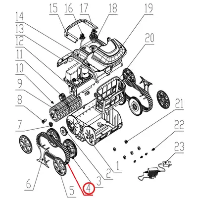 Ремінь до пилососа Wybotics WY200, (Belt №4/WY200)