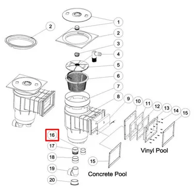 Муфта перехідна скімера Emaux