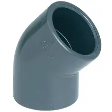 Коліно ПВХ Effast RDRGYD0160 45°, d16 мм