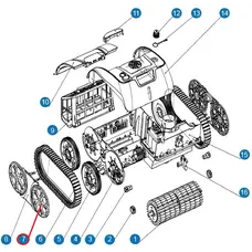 Ковпаки на колеса до пилососа Cyclone C1 Pro (S.WY3312Pro.25.005)