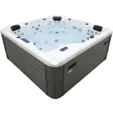 СПА-басейн Aquajoy Santorini (220х220х95 см), Сріблясто-білий мармур
