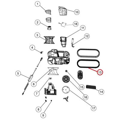 Гусеничний ремінь для робота-пилососа Fairland X30-X80