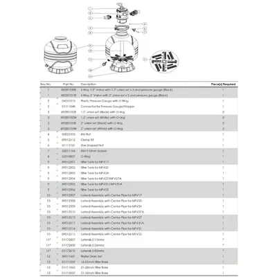 Дюзова коробка в комплекті з трубою для Emaux MFV24B E010116