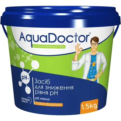 Засіб для зниження pH AquaDoctor pH Minus 1.5 кг в гранулах