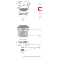 Притискна гайка лампи для прожектора Aquaviva LED/UL-P50 Lights