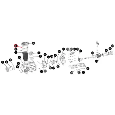 Кришка префільтра насоса SLP, (A13120020 №9)