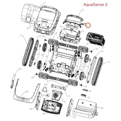 Передня кришка робота-пилососа Beatbot AquaSense 2