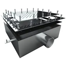 Донний злив під лайнер Aquaviva 2'', AISI 304 (250х250 мм)