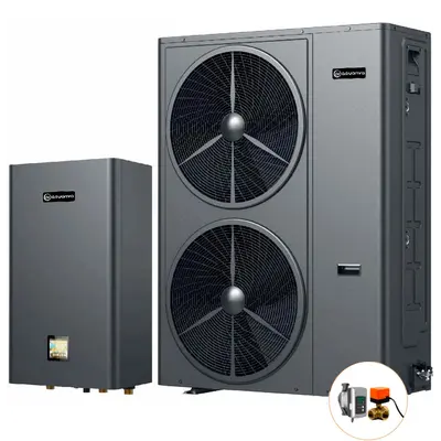 Інверторний тепловий насос для дому Aquaviva Plus 20T (19.83 кВт), циркуляційний насос + триходовий клапан