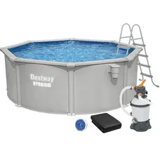 Збірний басейн Bestway Hydrium 56574 (360x122 см) з пісочним фільтром, драбиною та тентом
