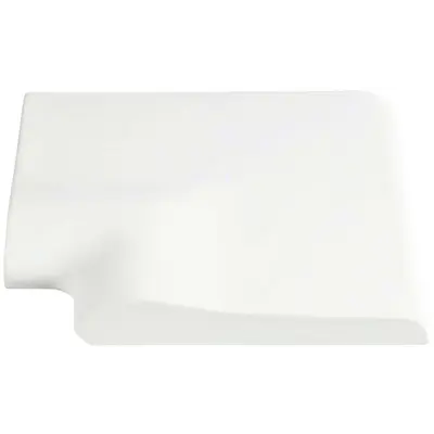 Кутовий копінговий камінь Aquazone 250x300x50-25 мм, білий