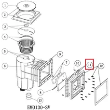 Прокладка Emaux фланця скімера EM0130 (лайнер) Standart (2021105)