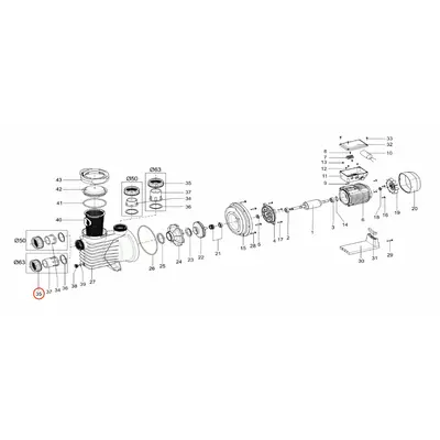 Гайка муфти насоса QP Starpump Pro 63 мм (221120)